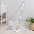 Швабра с отжимом и ведро с подачей воды Raccoon: ведро 19,5×31 см, швабра 23×135 см - Фото 4