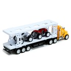 Грузовик инерционный «Автовоз», с 2 квадроциклами, цвет МИКС - Фото 3