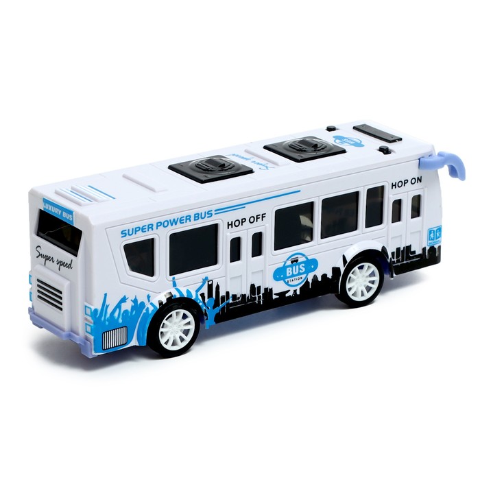 Автобус радиоуправляемый «Городской», 1:40, работает от батареек, цвет белый