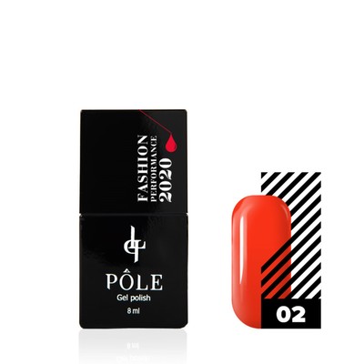 Гель-лак Pole Fashion Performance 2020, №02 Red Fire, 8 мл