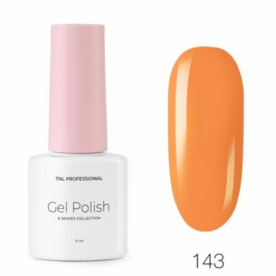 Гель-лак TNL Professional Mini «8 чувств», №143 мандариновый, 6 мл