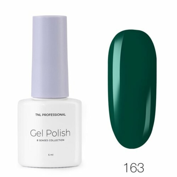 Гель-лак TNL Professional Mini «8 чувств», №163 темно-изумрудный, 6 мл - Фото 1