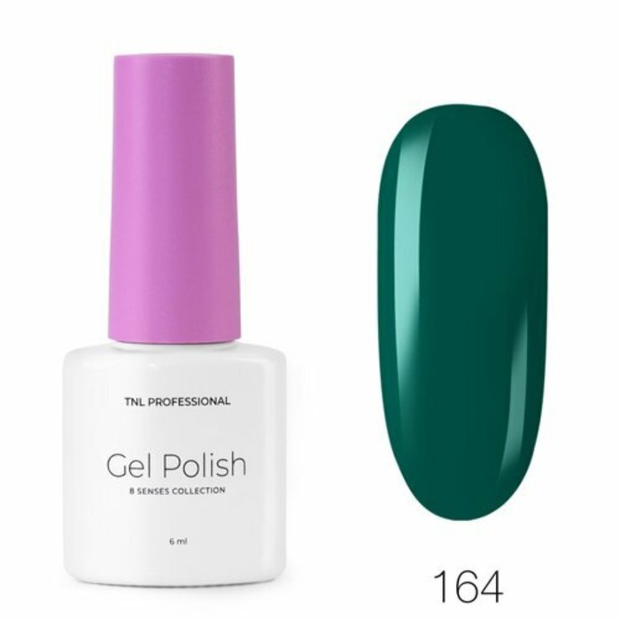 Гель-лак TNL Professional Mini «8 чувств», №164 насыщенно-зелёный, 6 мл - Фото 1