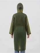 Дождевик - плащ, взрослый, р. 48-50, ЭВА матовая 140 г, зелёный - Фото 4