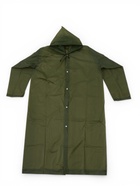 Дождевик - плащ, взрослый, р. 48-50, ЭВА матовая 140 г, зелёный - Фото 5