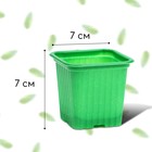 Горшок для рассады, 210 мл, d = 7 см, h = 6.5 см, зелёный, в наборе 10 шт., Greengo - Фото 2