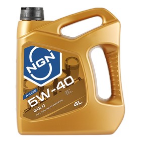 Масло моторное NGN A-Line GOLD 5W-40 SN/CF, синтетическое, 4 л