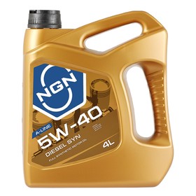 Масло моторное NGN A-Line DIESEL 5W-40 CF/SN, синтетическое, 4 л