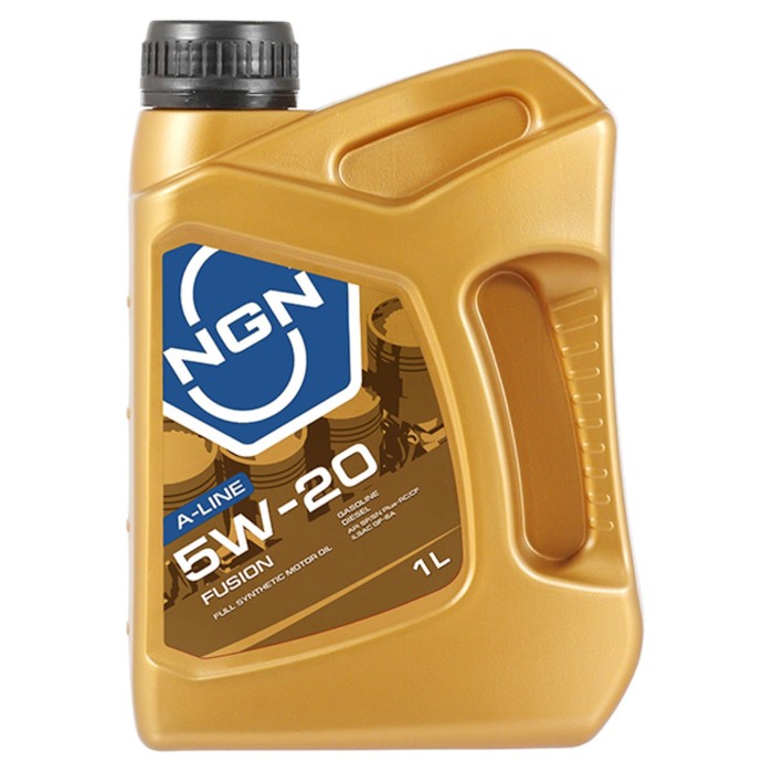 Масло моторное NGN A-Line FUSION 5W-20 SN/CF, синтетическое, 1 л - Фото 1
