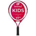Ракетка для большого тенниса детская BOSHIKA KIDS, алюминий, 17'', цвет розовый - фото 6100762