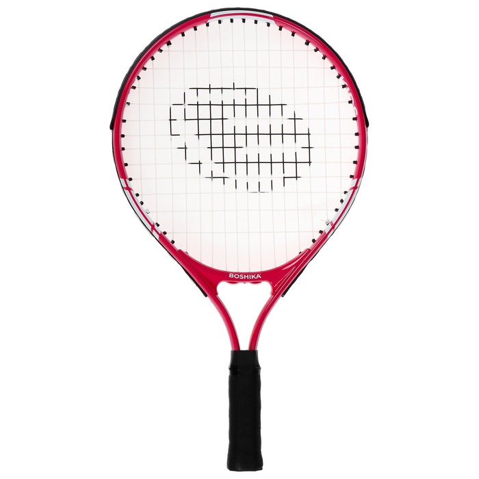 Ракетка для большого тенниса детская BOSHIKA KIDS, алюминий, 17'', цвет розовый - фото 1885901009