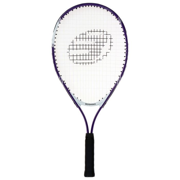 Ракетка для большого тенниса детская BOSHIKA JUNIOR, алюминий, 23'', цвет фиолетовый - фото 1885901021