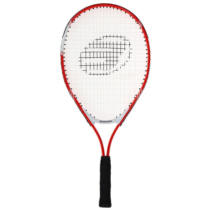 Ракетка для большого тенниса детская BOSHIKA JUNIOR, алюминий, 23'', цвет красный