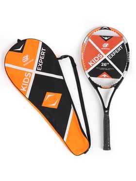 Ракетка для большого тенниса детская BOSHIKA EXPERT KIDS, алюминий, графит, 26'' 9412605