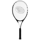 Ракетка для большого тенниса BOSHIKA ADULT, алюминий, 27'', цвет чёрно-белый - Фото 2