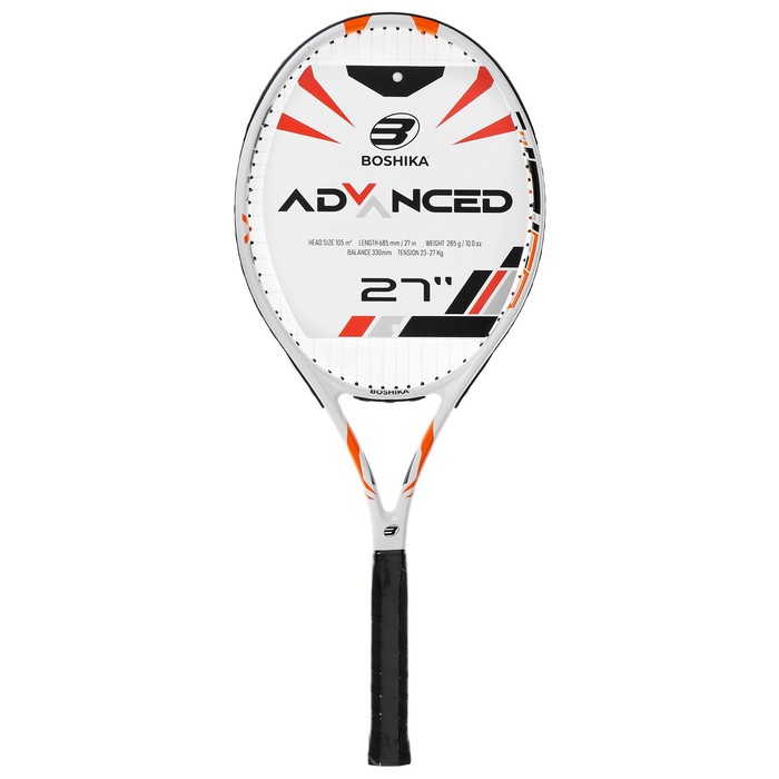 Ракетка для большого тенниса BOSHIKA ADVANCED, алюминий, графит, 27'' - Фото 1
