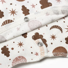 Комплект для новорождённых, цвет молочный/звёзды, рост 56 см - фото 24581332