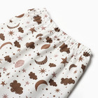 Штанишки детские, цвет молочный/звёзды, рост 86 см - фото 23522338