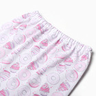 Ползунки детские, цвет белый/бублики, рост 56 см - фото 25306227