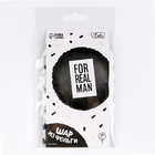Воздушный шар фольгированный 18" «For real man», круг, с подложкой - Фото 3