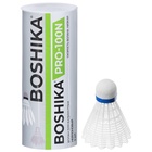 Набор воланов для бадминтона BOSHIKA PRO-100N, 3 шт., нейлон, в тубе, белый 9412597 - фото 16936079