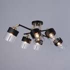 Люстра "Доминика" 6хЕ27 40Вт чёрно-золотой 55х42х27 см - фото 24526257