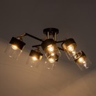 Люстра "Доминика" 6хЕ27 40Вт чёрно-золотой 55х42х27 см - фото 24526258