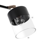 Люстра "Доминика" 6хЕ27 40Вт чёрно-золотой 55х42х27 см - фото 24526262