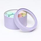 Подарочная коробка "Wewak" бледно-фиолетовая, завальцованная с окном, 18 х 10 см - Фото 3