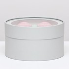 Подарочная коробка "Wewak" пепельно-серый, завальцованная с окном, 18 х 10 см - фото 9885069