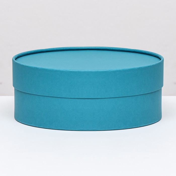Подарочная коробка "Нежность" сине-травяной, завальцованная без окна, 21 х 8 см - Фото 1