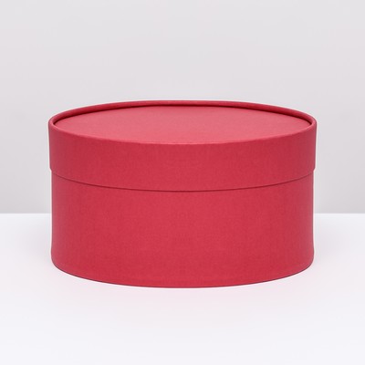 Подарочная коробка "Frilly" красный бархат, завальцованная без окна, 21 х 11  см