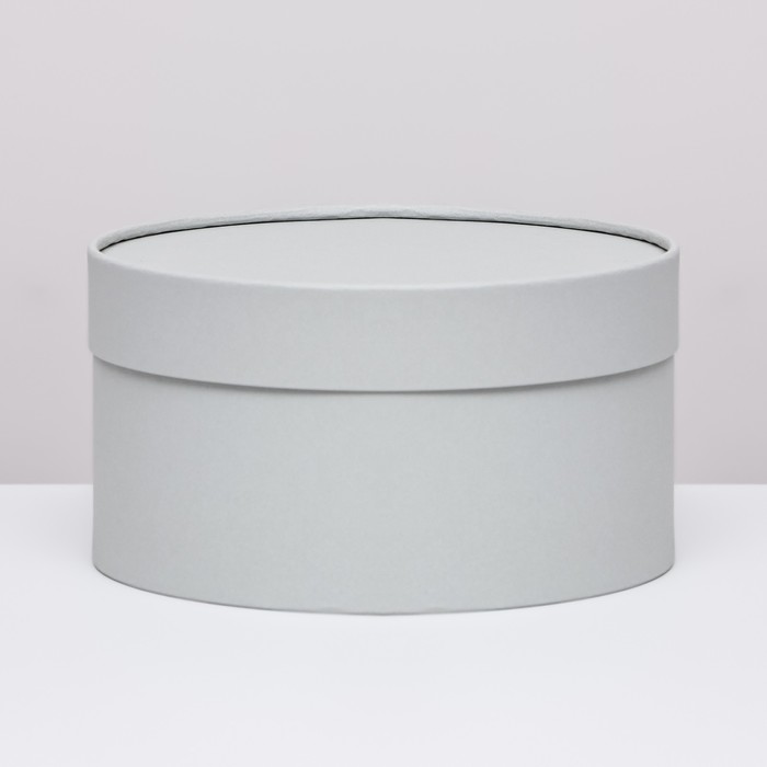 Подарочная коробка "Frilly" пепельно-серый, завальцованная без окна, 21 х 11  см - Фото 1