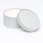 Подарочная коробка круглая Frilly пепельно-серый, завальцованная без окна, 21×11 см - Фото 3