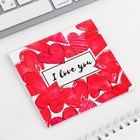 Блокнот 10х10 см, 16 л «Любовь» МИКС (комплект 20 шт) - фото 24294958