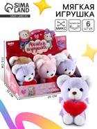 Мягкая игрушка в шоубоксе Milo toys, мишка, МИКС - Фото 1