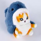 Мягкая игрушка "Кот-акула" на брелоке, 11 см, цвет МИКС - Фото 2