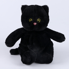 Мягкая игрушка "Котик", 25 см, цвет чёрный - фото 306475762