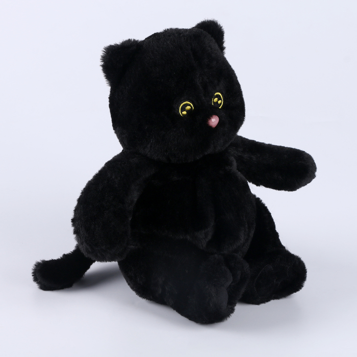 Мягкая игрушка "Котик", 25 см, цвет чёрный