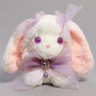 Мягкая игрушка «Зайка» с фиолетовым бантом, 20 см - фото 3124789