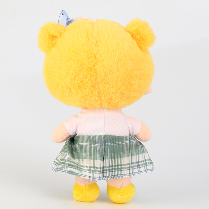 Мягкая игрушка "Куколка" с заколкой, 25 см, цвет желтый