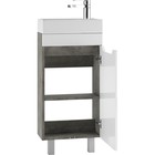 Тумба «Айсберг. Мечта», под раковину «Енисей 40», без ящика, 392×212×820 мм, цвет белый/бетон - Фото 3