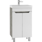 Тумба «Айсберг. Мечта», под раковину «Енисей 50», без ящика, 470×386×790, цвет белый/бетон - Фото 1