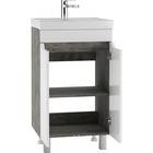 Тумба «Айсберг. Мечта», под раковину «Енисей 50», без ящика, 470×386×790, цвет белый/бетон - Фото 3