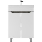 Тумба «Айсберг. Мечта», под раковину «Енисей 60», без ящика, 575×435×790 мм, цвет белый/бетон - Фото 2