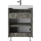 Тумба «Айсберг. Мечта», под раковину «Енисей 60», без ящика, 575×435×790 мм, цвет белый/бетон - Фото 4