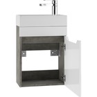 Тумба «Айсберг. Мечта», под раковину «Енисей 40», без ящика, 392×210×500 мм, цвет белый/бетон - Фото 3