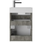 Тумба «Айсберг. Мечта», под раковину «Енисей 40», без ящика, 392×210×500 мм, цвет белый/бетон - Фото 4