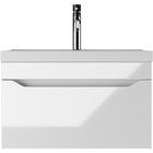 Тумба подвесная «Айсберг. Ева», под раковину Bazis 80, с 1 ящиком, 792×400×455 мм, цвет белый - Фото 2