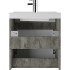 Тумба подвесная «Айсберг. Мечта», под раковину «Енисей 50», без ящика, 470×388×500 мм, цвет белый/бетон - Фото 4